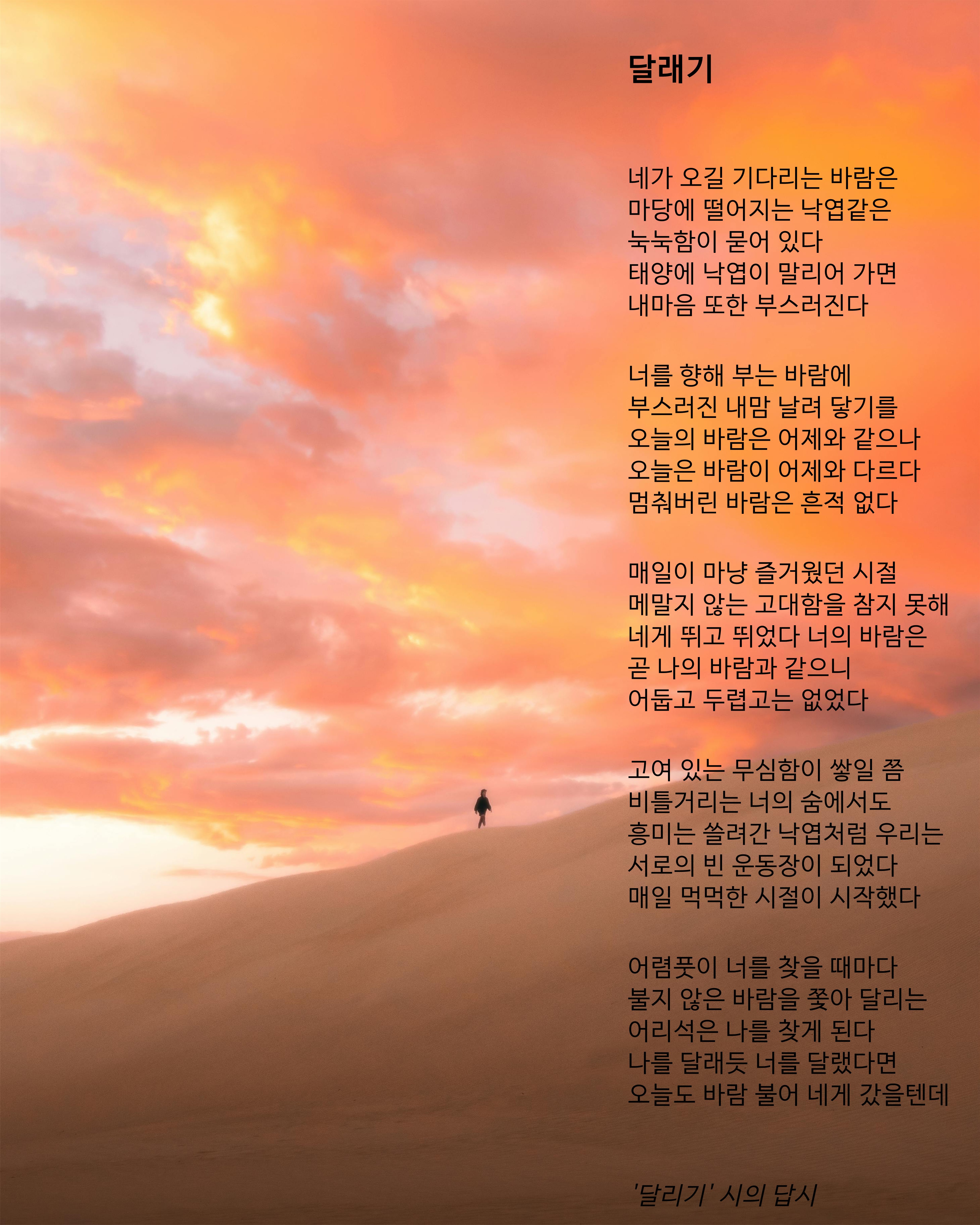 달래기(달리기 시의 답시).jpg