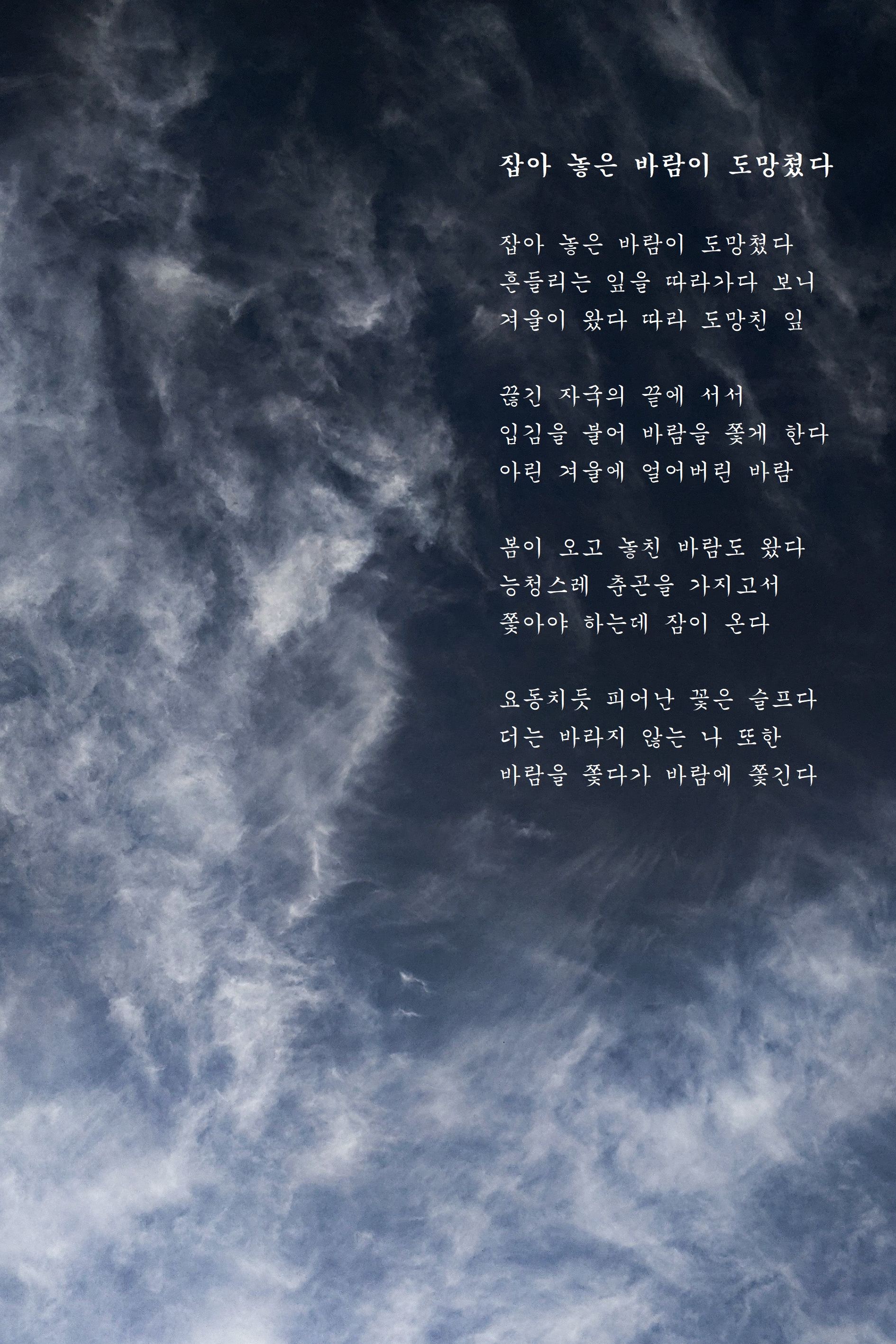 잡아 놓은 바람이 도망쳤다.jpg